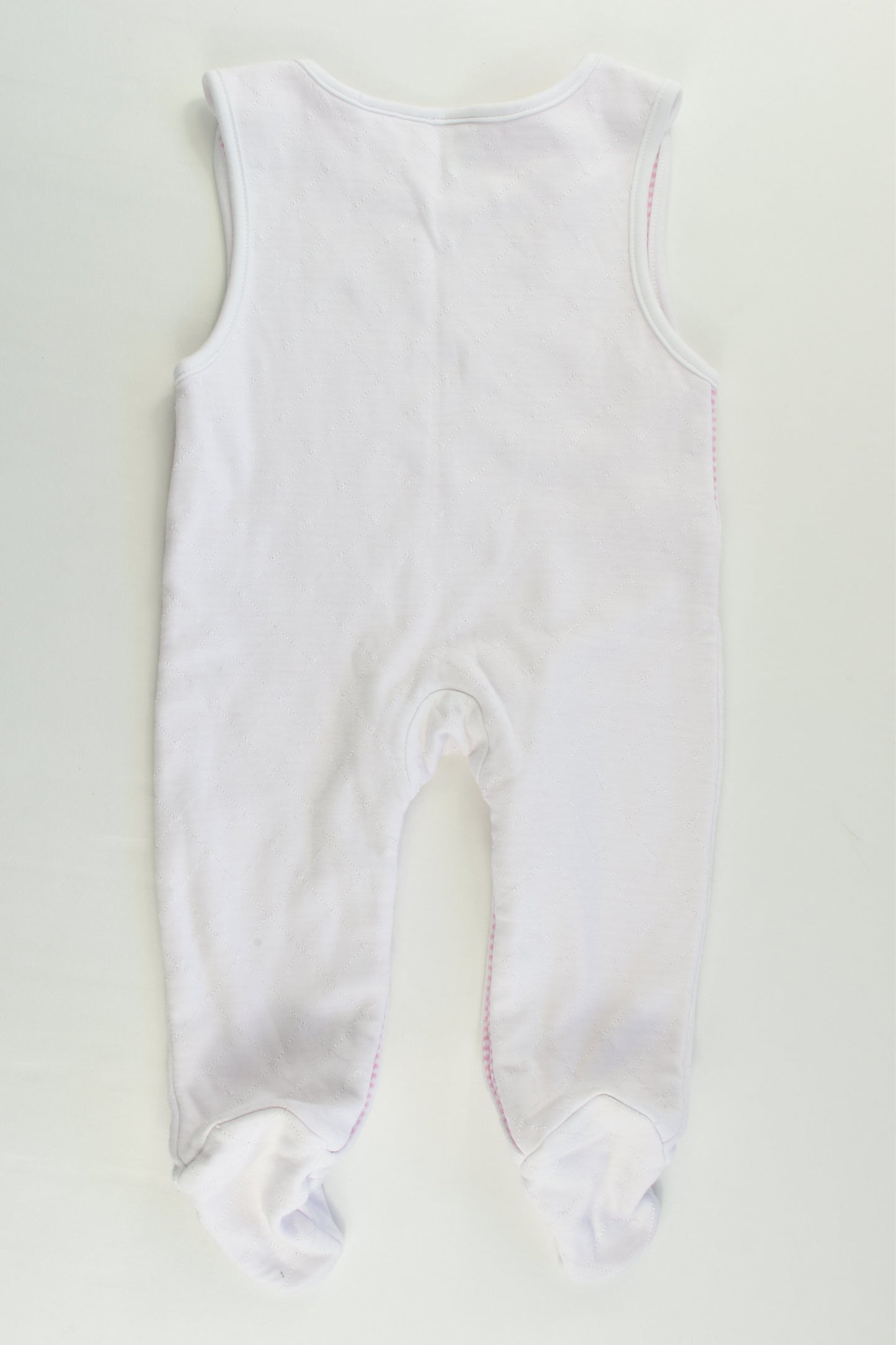 Esprit Size 00 (3-6 months) Lined Footed Elephant Overalls