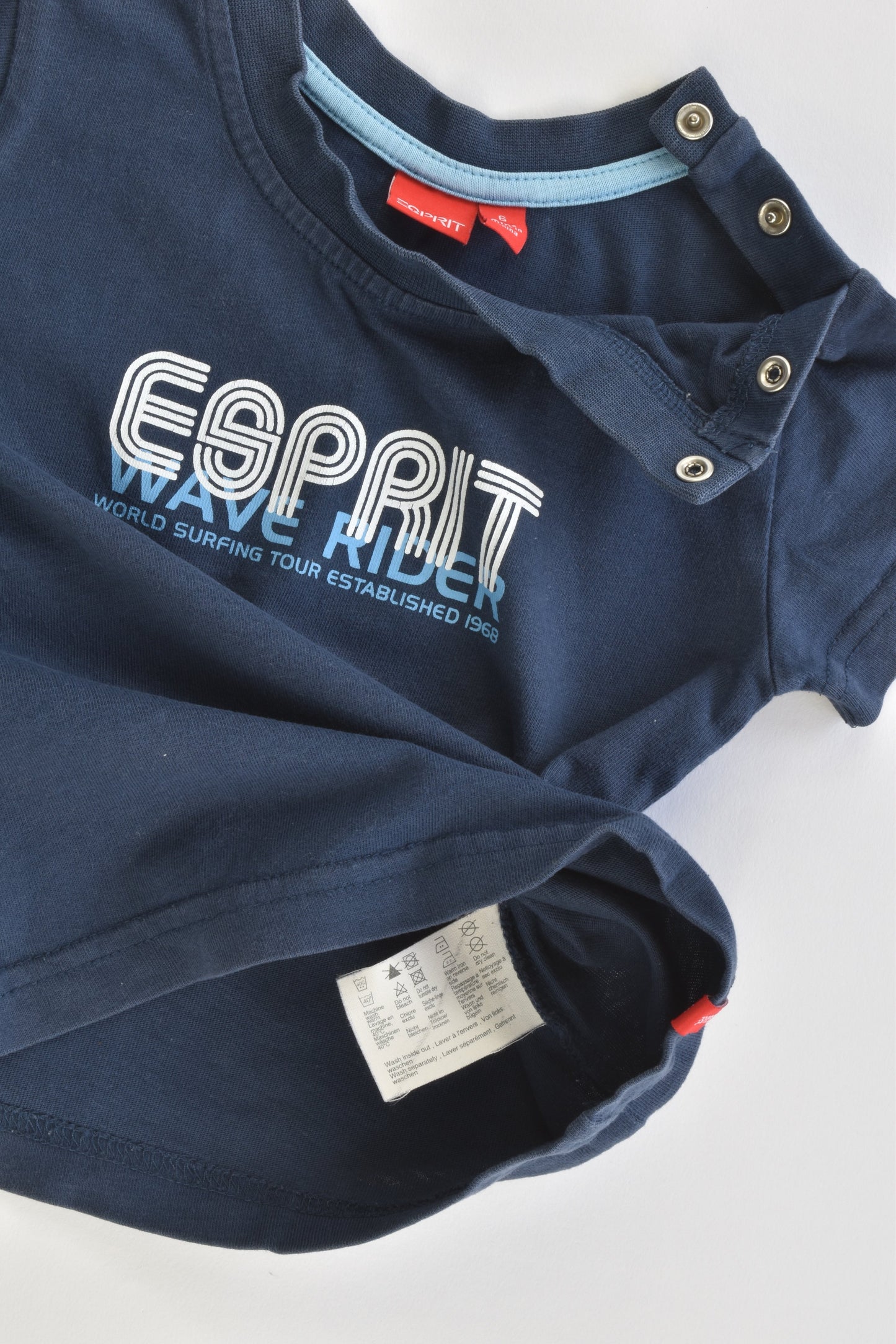 Esprit Size 00 (6 months) 'Wave Rider' T-shirt