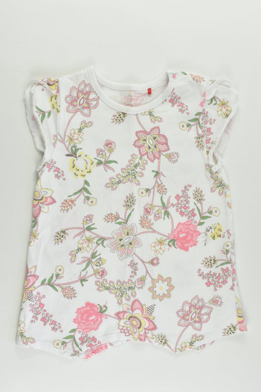 Esprit Size 2 (92 cm) Floral T-shirt
