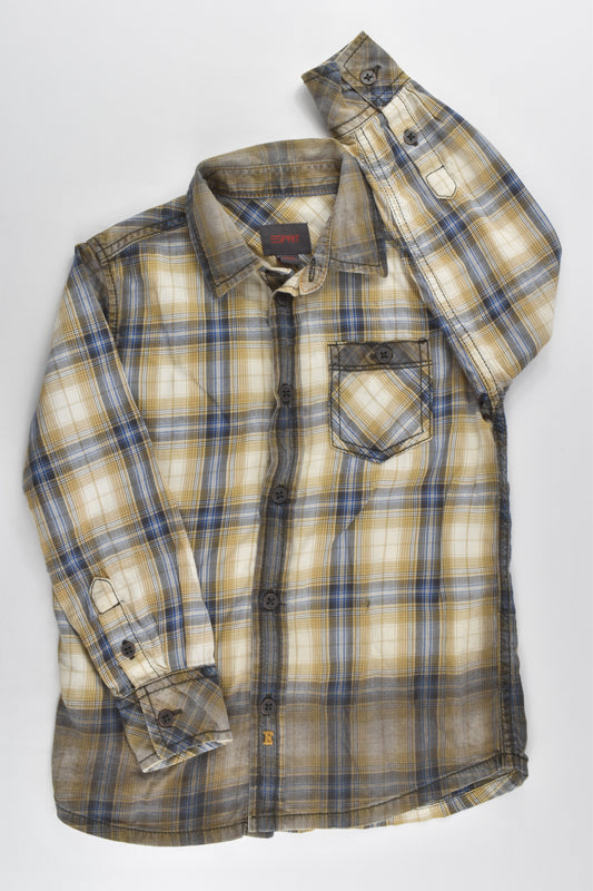 Esprit Size 4-5 (104-110 cm) Checked Collared Shirt
