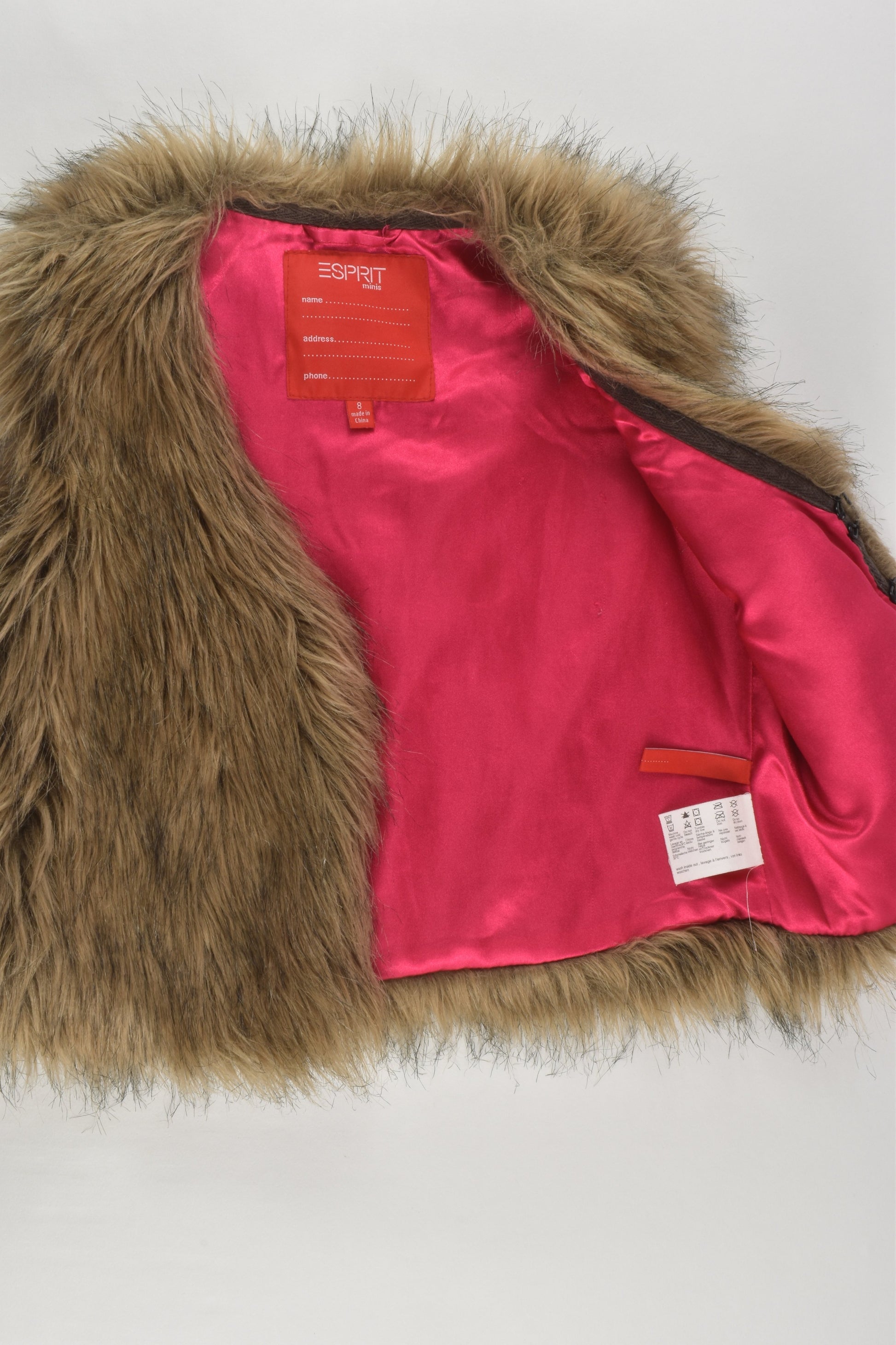 Esprit Size 8 Fluffy Vest