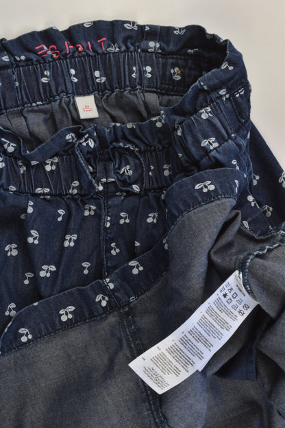 Esprit Size 9 (134 cm) Lightweight Cherries Denim Dress