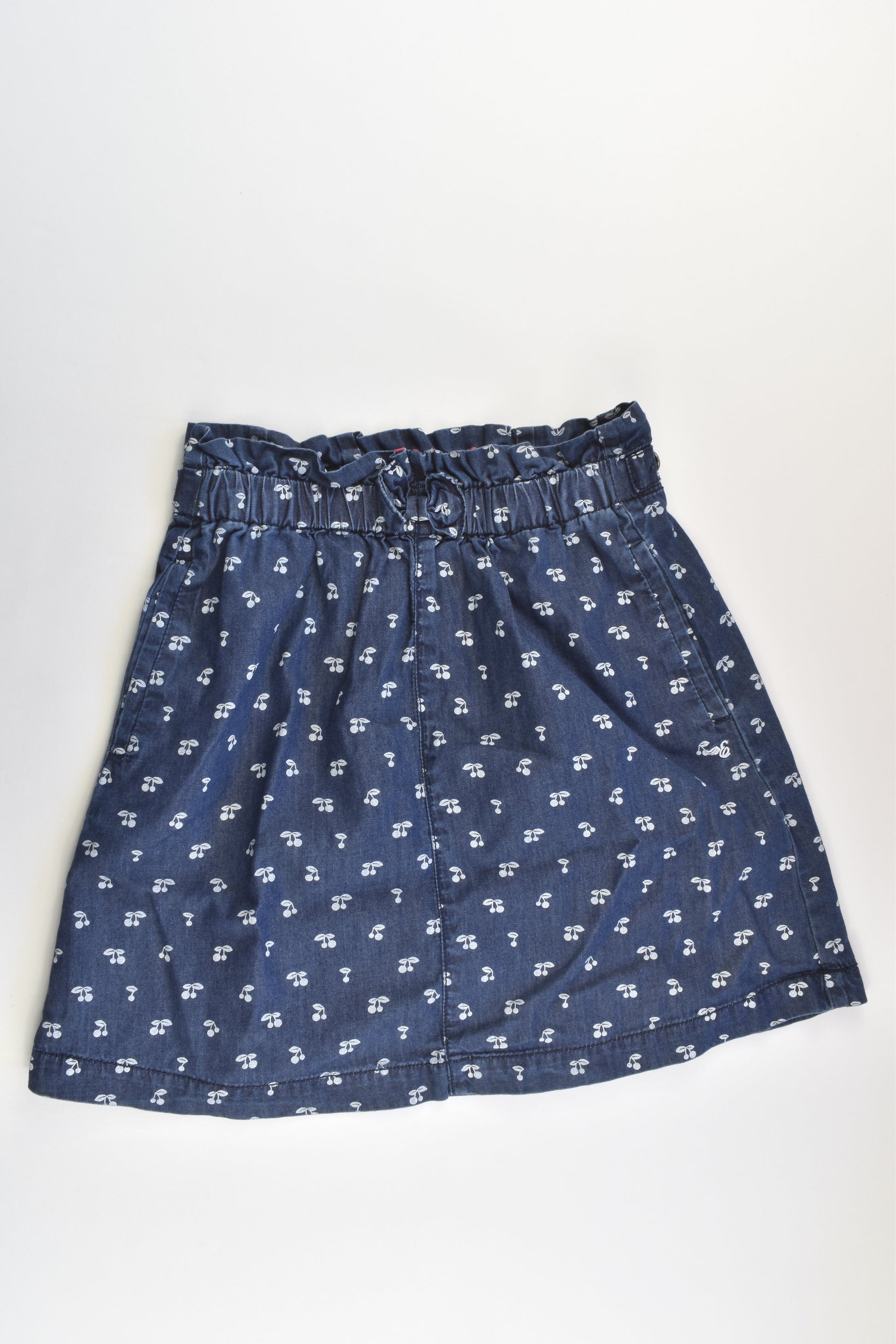 Esprit Size 9 (134 cm) Lightweight Cherries Denim Dress