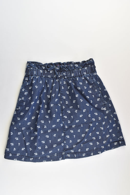 Esprit Size 9 (134 cm) Lightweight Cherries Denim Dress