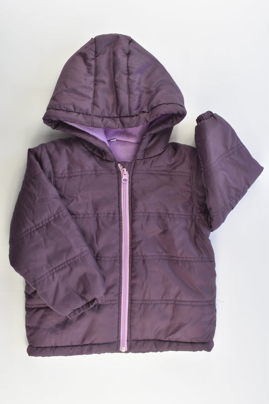 European Brand Unknown Size 2 (92 cm, 24 months) Warm Hooded Winter Jacket