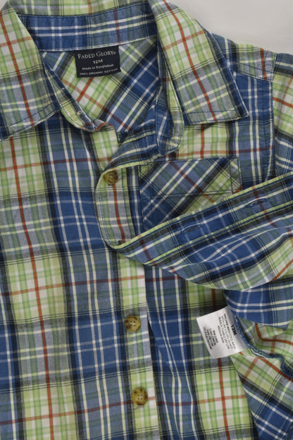 Faded Glory Size 0 (12 months) Organic Checked Shirt