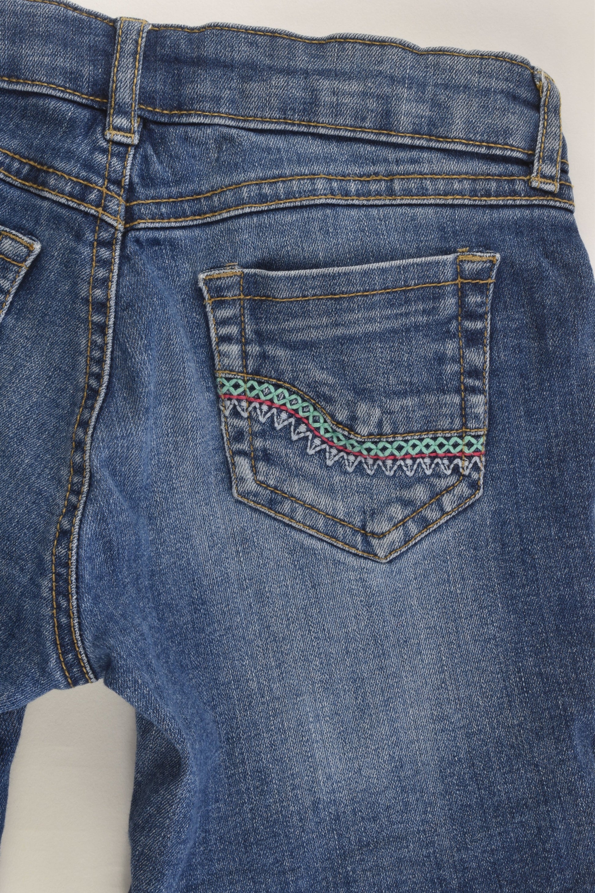 FatFace Size 6-7 Stretchy Denim Shorts with Embroidery