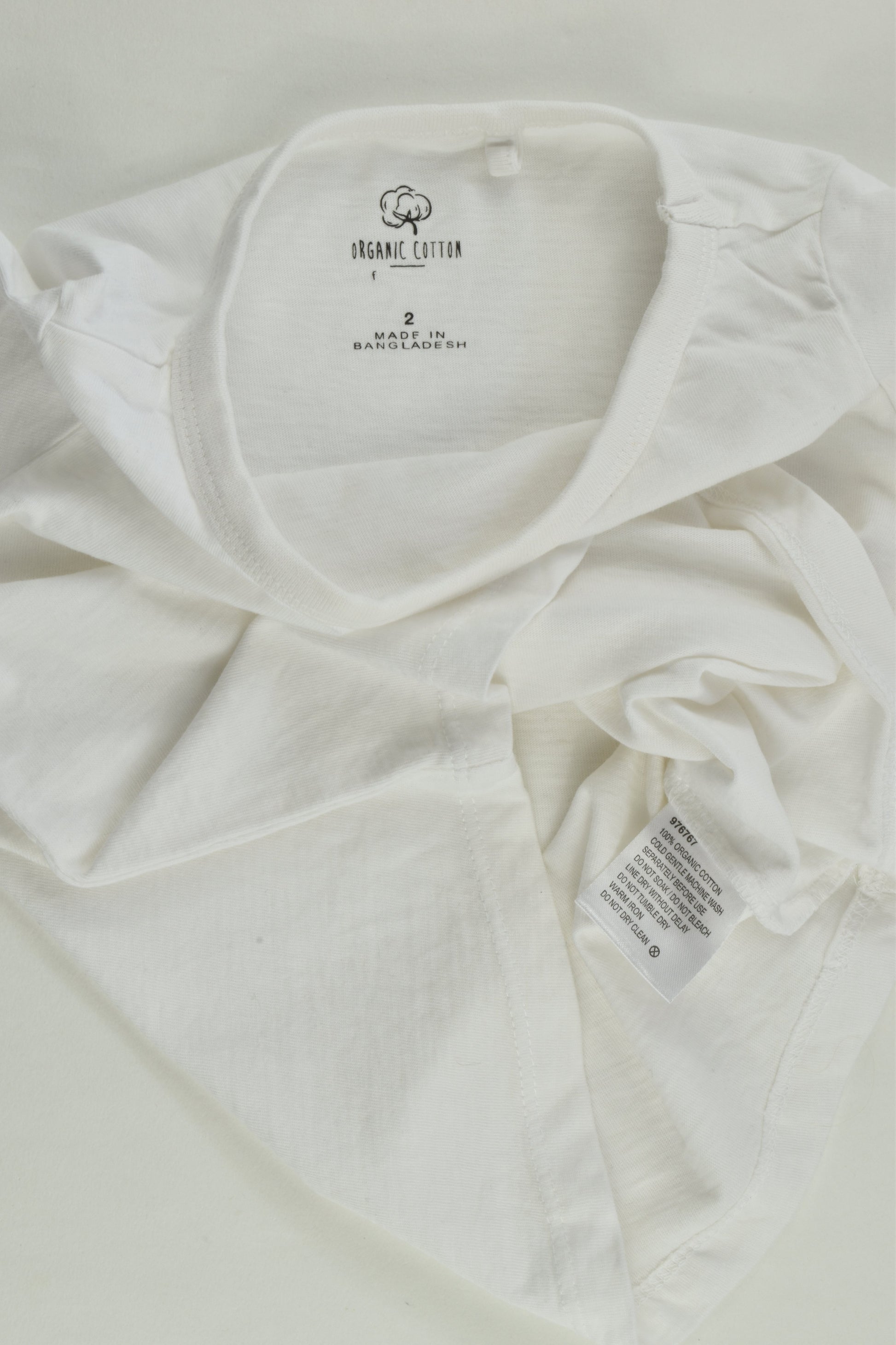 Favourites Size 2 Organic Cotton T-shirt x2