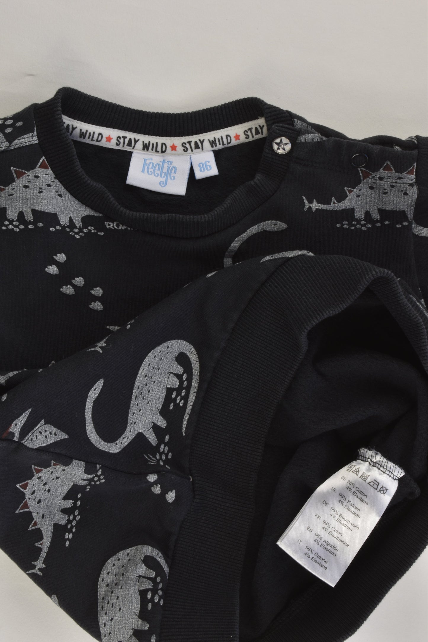 Feetje (Netherlands) Size 1 (86 cm) Dinosaur Sweater