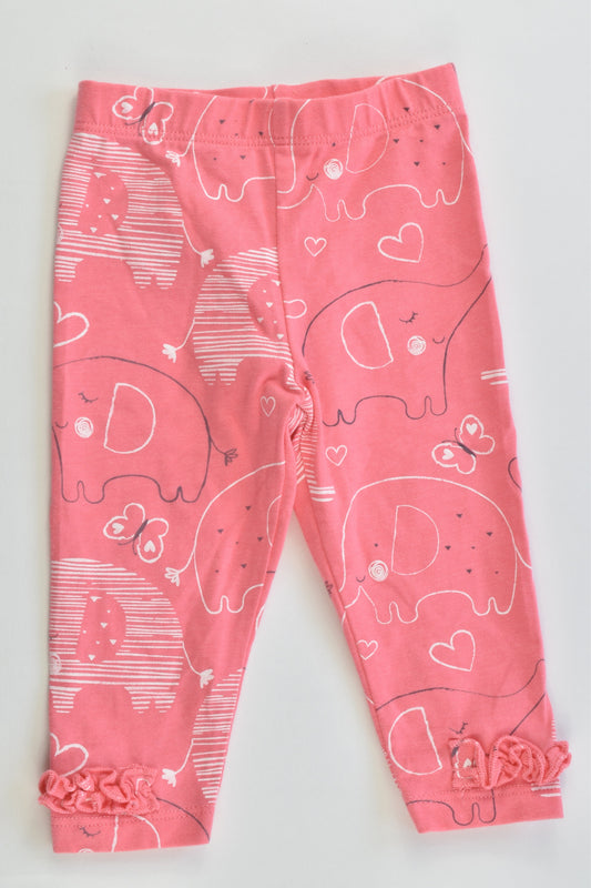 F&F Baby Size 00 (3-6 months, 68 cm) Elephant Leggings