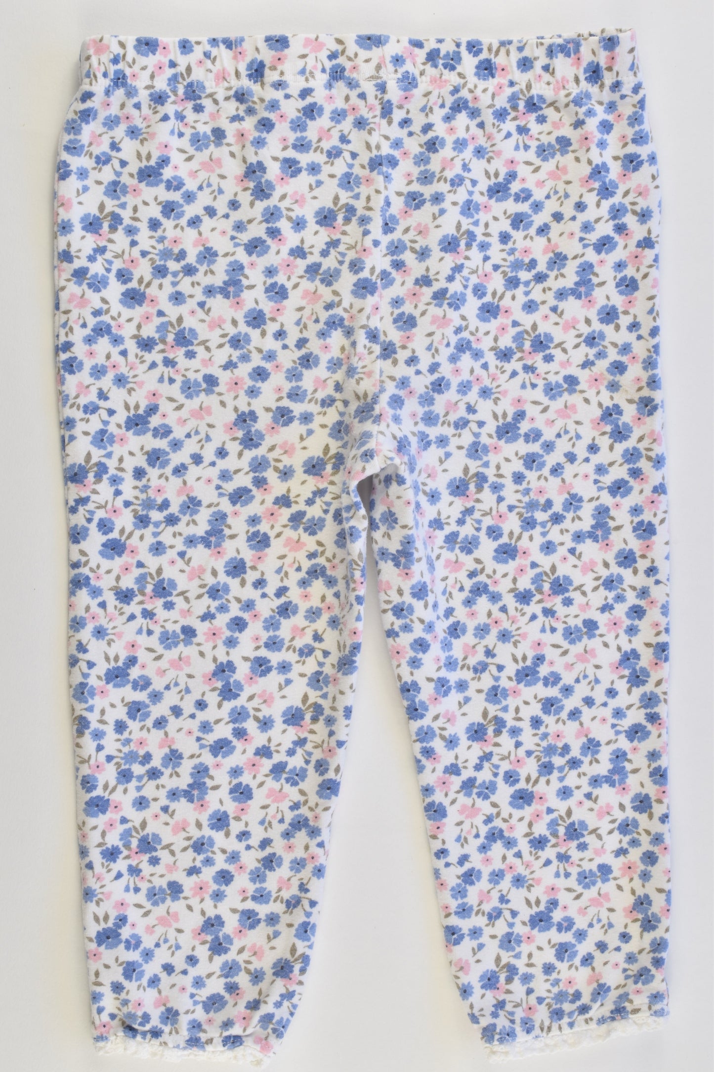 F&F Size 0 (9-12 months) Floral Leggings