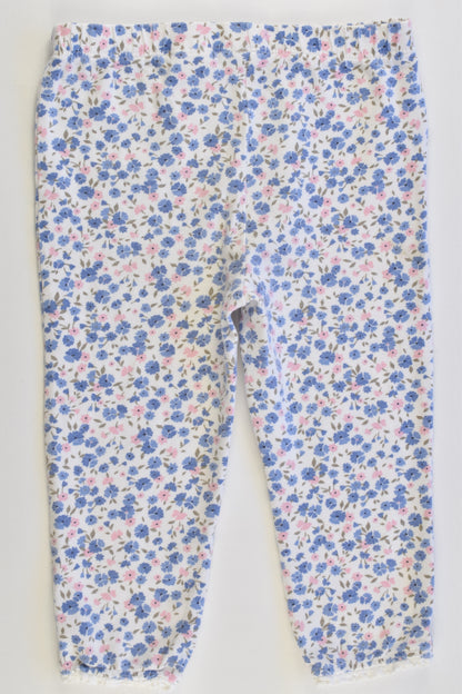 F&F Size 0 (9-12 months) Floral Leggings