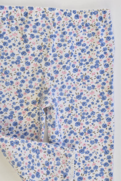 F&F Size 0 (9-12 months) Floral Leggings