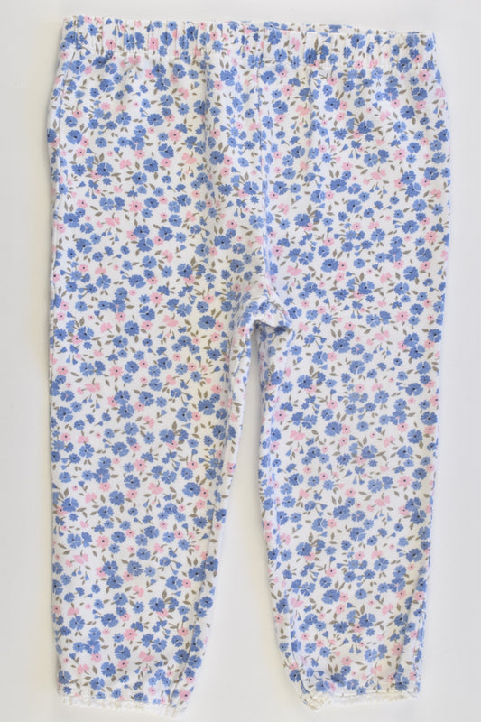 F&F Size 0 (9-12 months) Floral Leggings