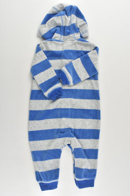F&F Size 00 (3-6 months, 68 cm) Velour Onesie
