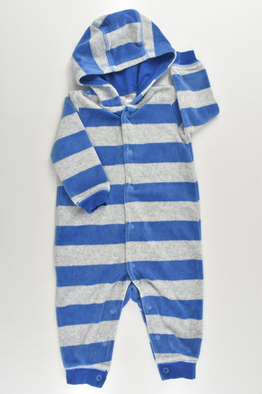 F&F Size 00 (3-6 months, 68 cm) Velour Onesie