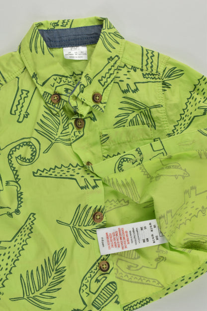F&F Size 000 (Up to 3 months, 62 cm) Crocodile Collared Shirt