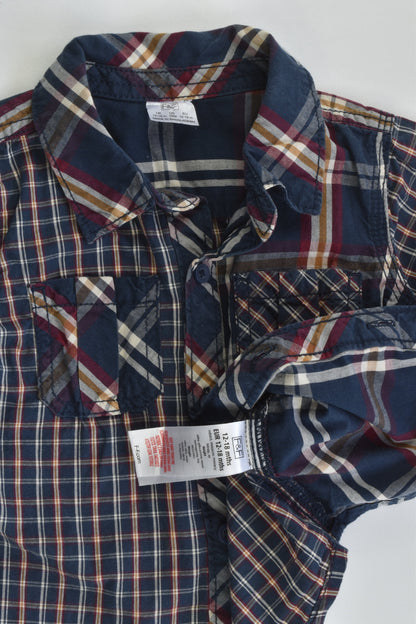 F&F Size 1 (12-18 months) Checked Collared Shirt