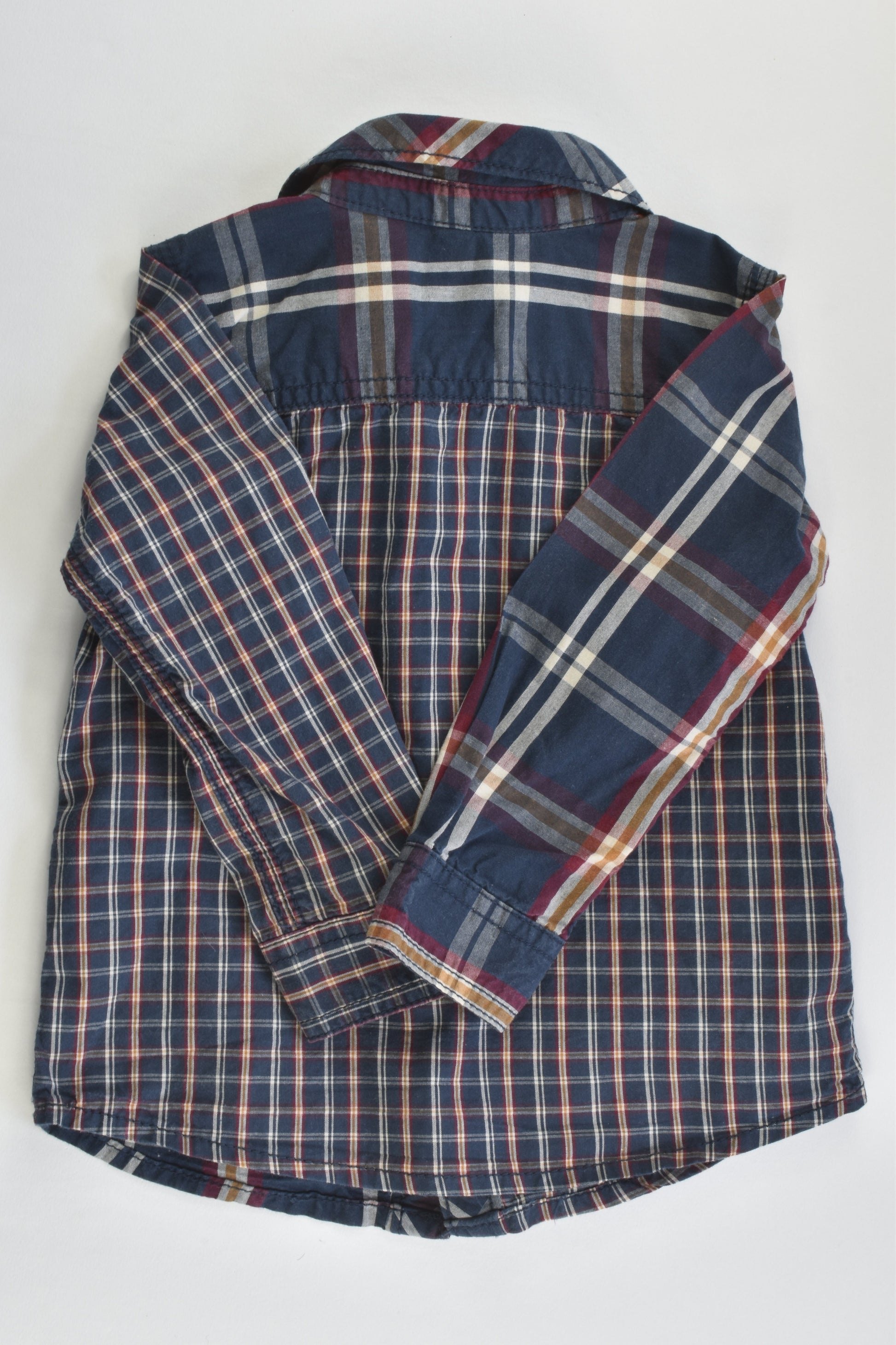 F&F Size 1 (12-18 months) Checked Collared Shirt