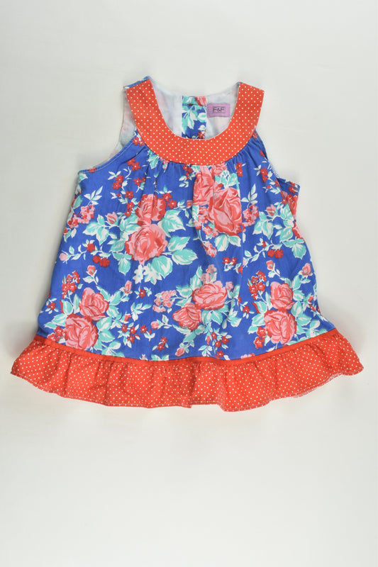 F&F Size 1 (12-18 months) Floral Dress