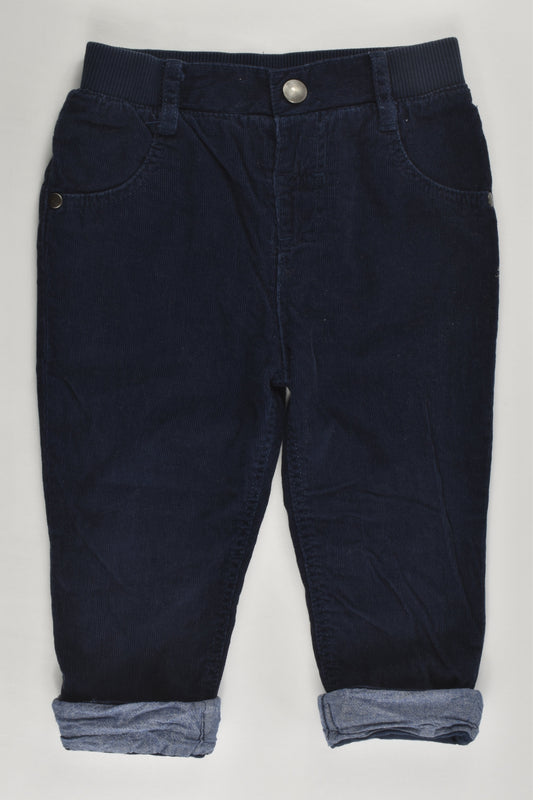 F&F Size 1 (12-18 months) Lined Cord Pants
