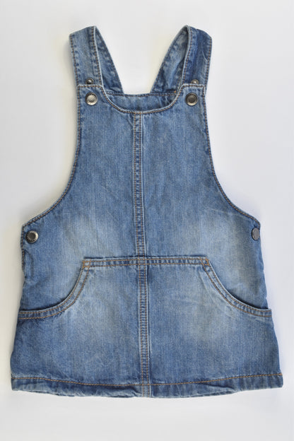F&F Size 1 (12-18 months) Soft Denim Dress