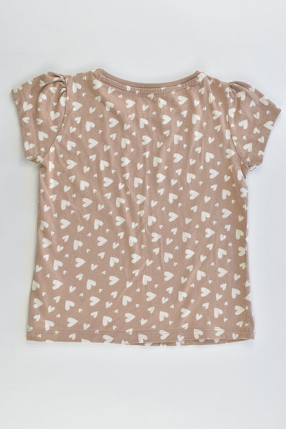 F&F Size 2 (18-24 months, 92 cm) Love Hearts T-shirt