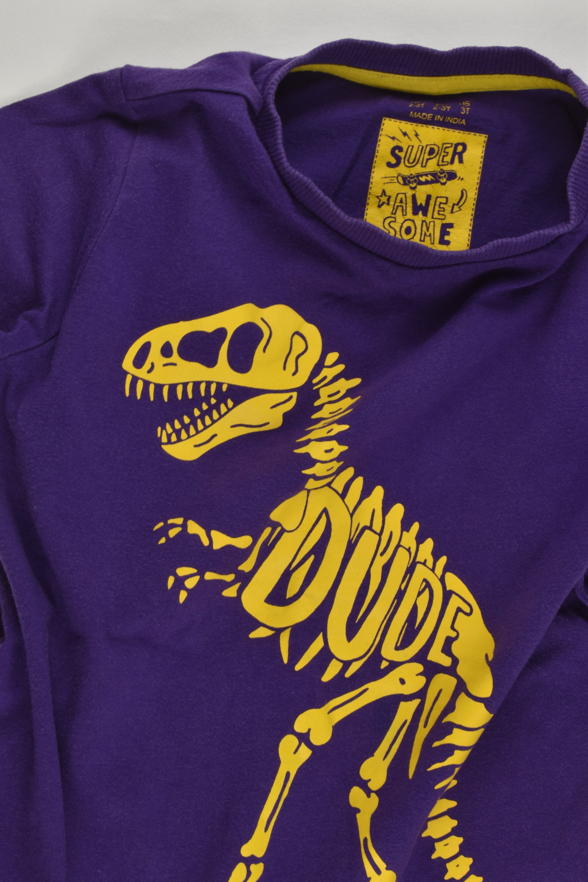 F&F Size 2-3 (98 cm) Dinosaur 'Dude' T-shirt