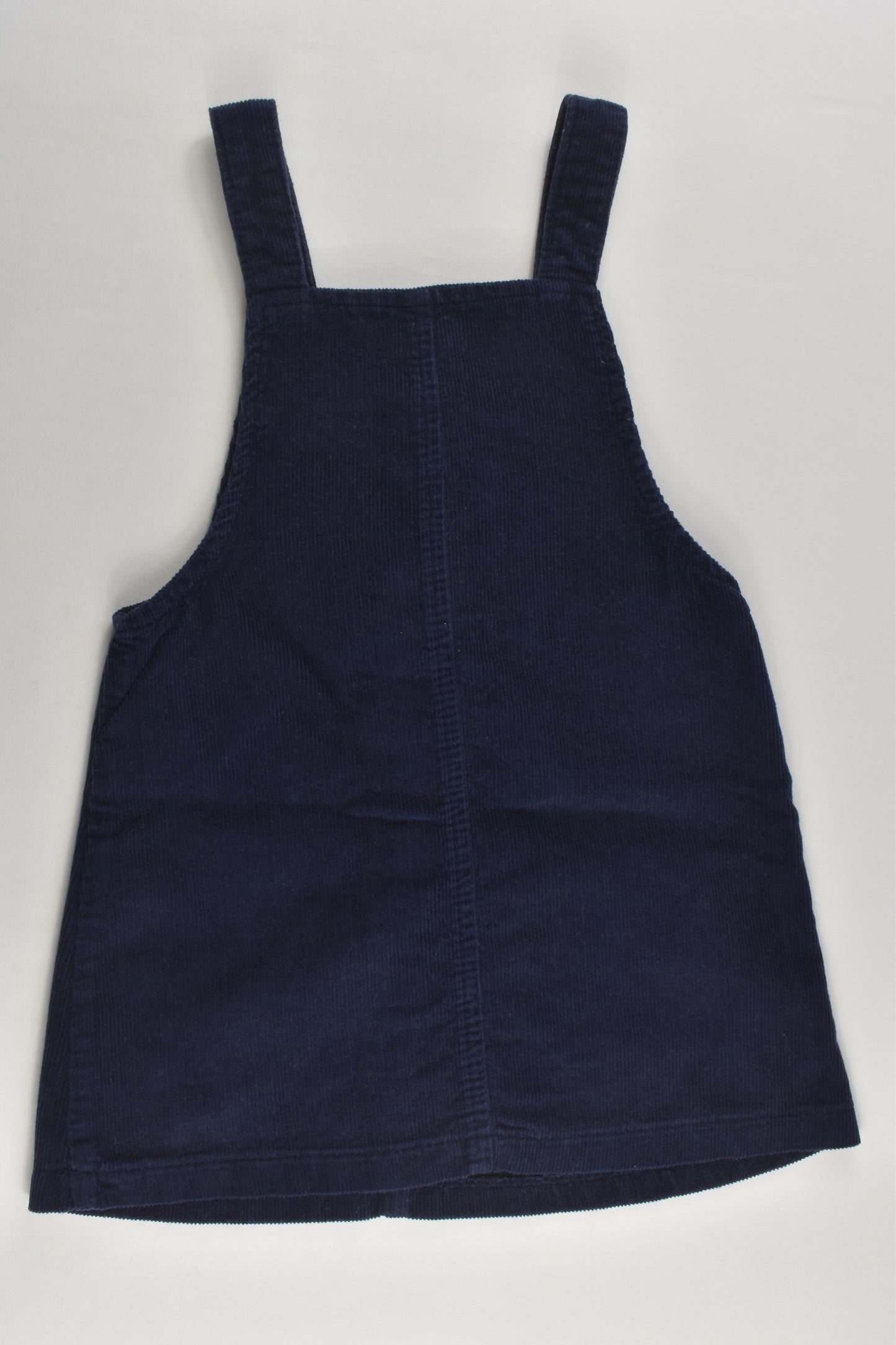 F&F Size 2-3 Cord Pinafore Dress with Floral Embroidery
