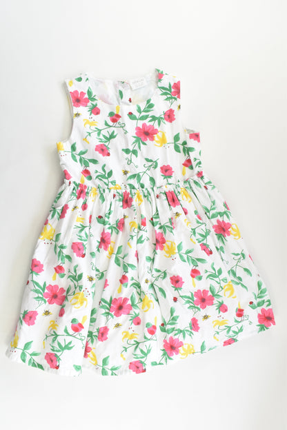 F&F Size 3-4 Flowers, bees and Ladybugs Lined Dress