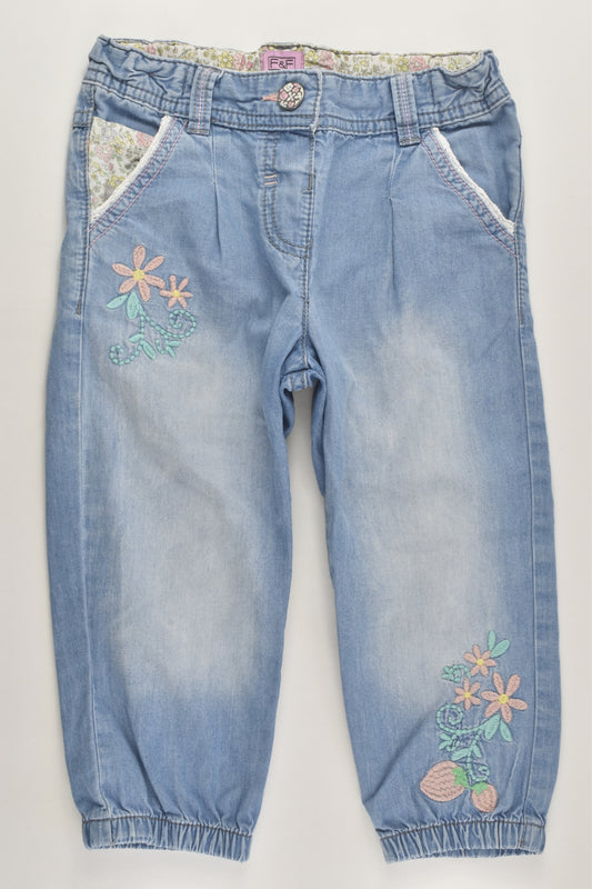 F&F Size 3-4 Lightweight Denim Pants