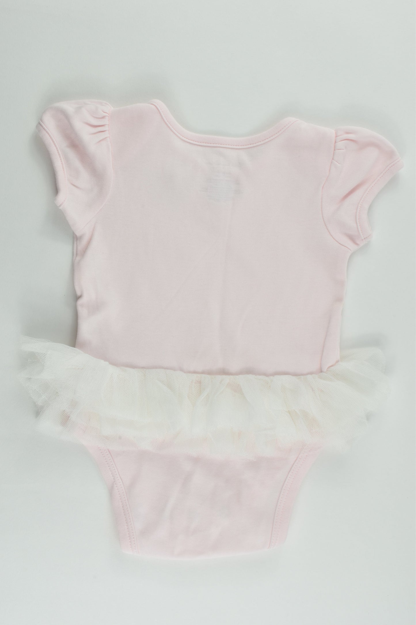 First Impressions Size 00 (3-6 months) Pink Tulle Bodysuit