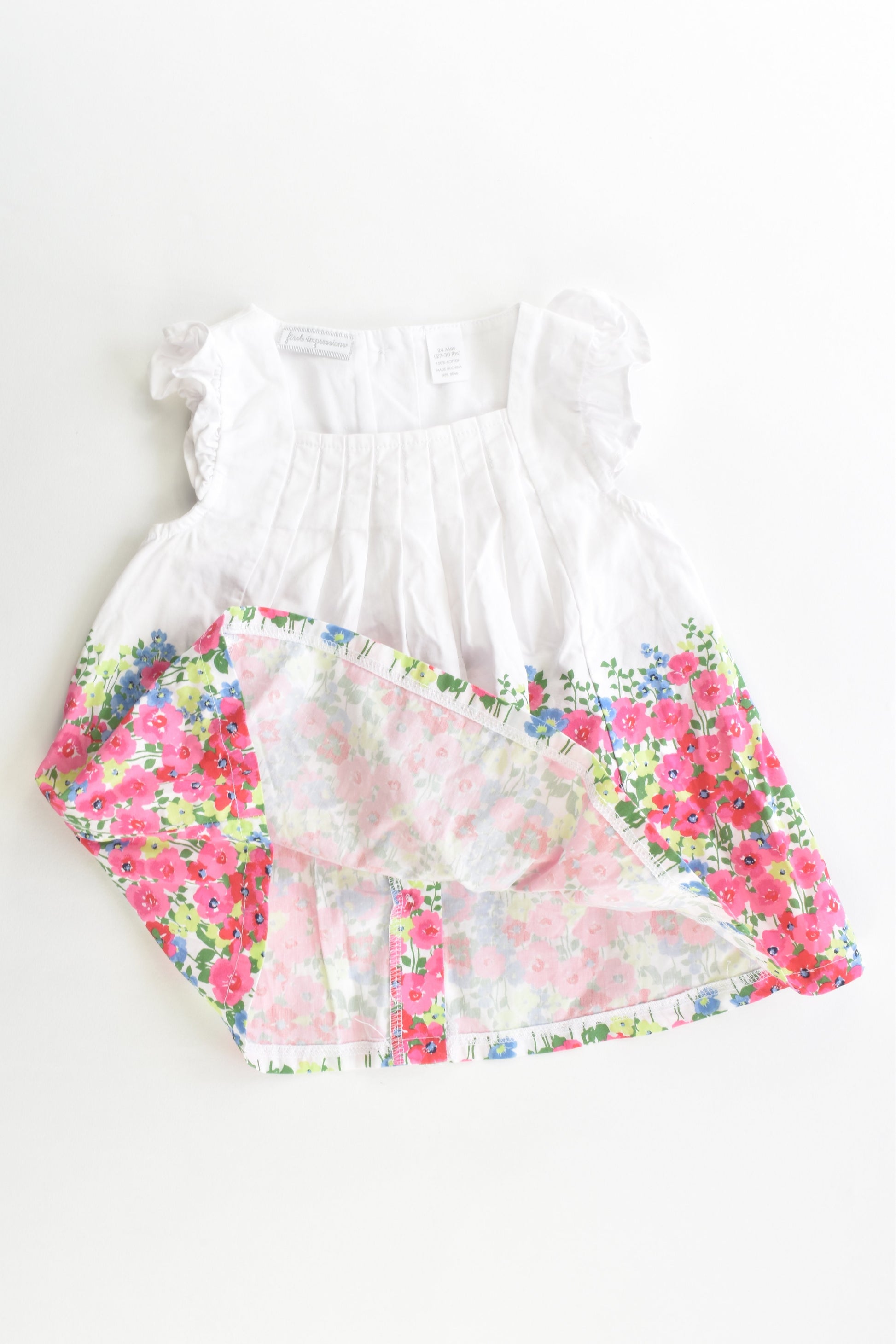 First Impressions Size 1-2 (24 months) Floral Blouse