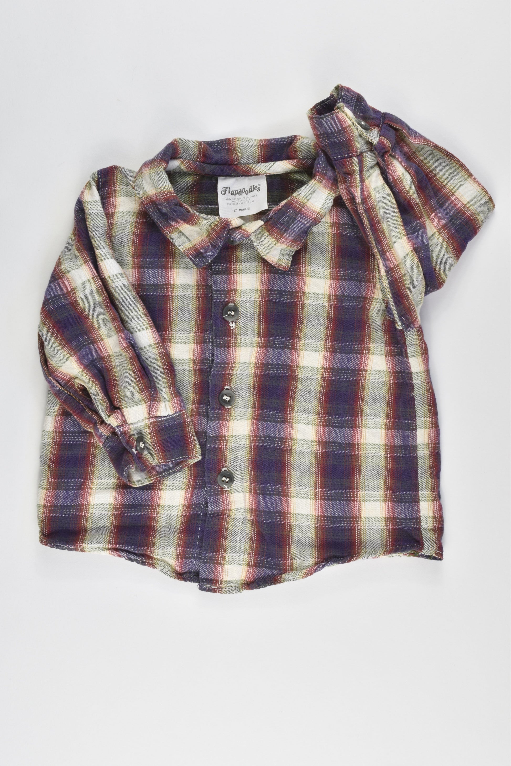 Flapdoodles USA Size 12 months Collared Casual Shirt