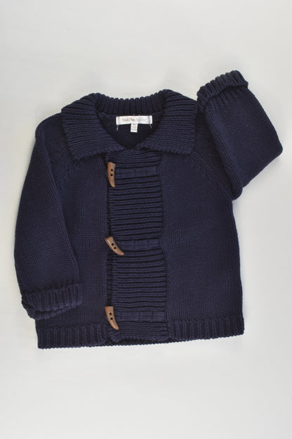 Fox & Fimch Size 0 (9 months) Navy Knitted Jumper