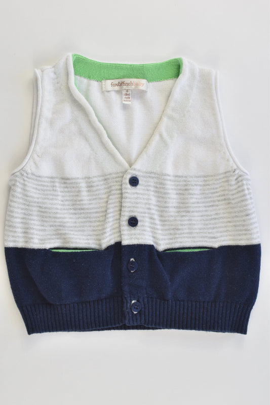Fox & Finch Baby Size 0 (9 months) Knitted Vest