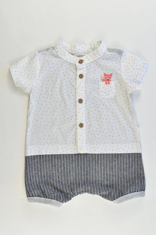 Fox & Finch Baby Size 000 (3 months) Fox Pocket Romper