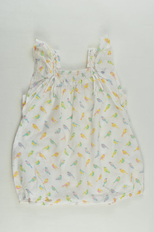 Fox & Finch Size 00 Birds Romper