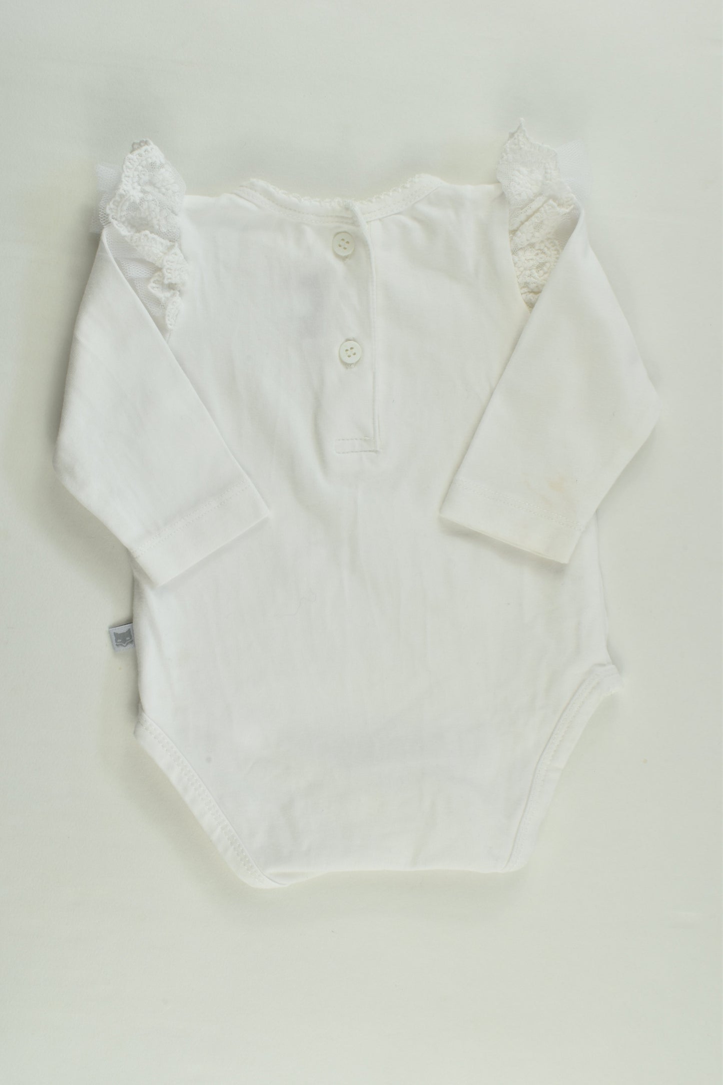 Fox & Finch Size 000 Lace Ruffle Bodysuit