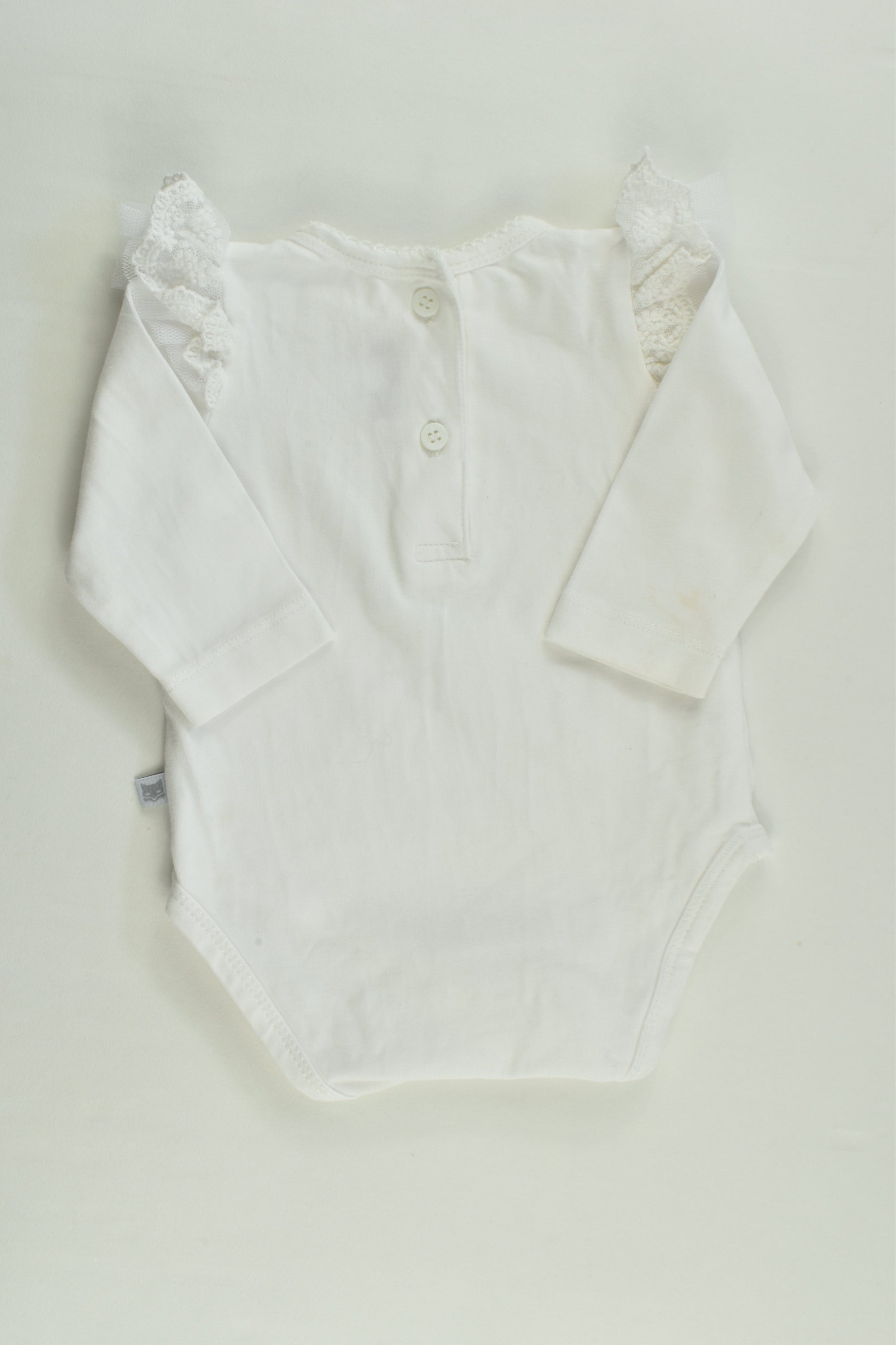 Fox & Finch Size 000 Lace Ruffle Bodysuit