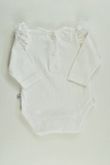 Fox & Finch Size 000 Lace Ruffle Bodysuit
