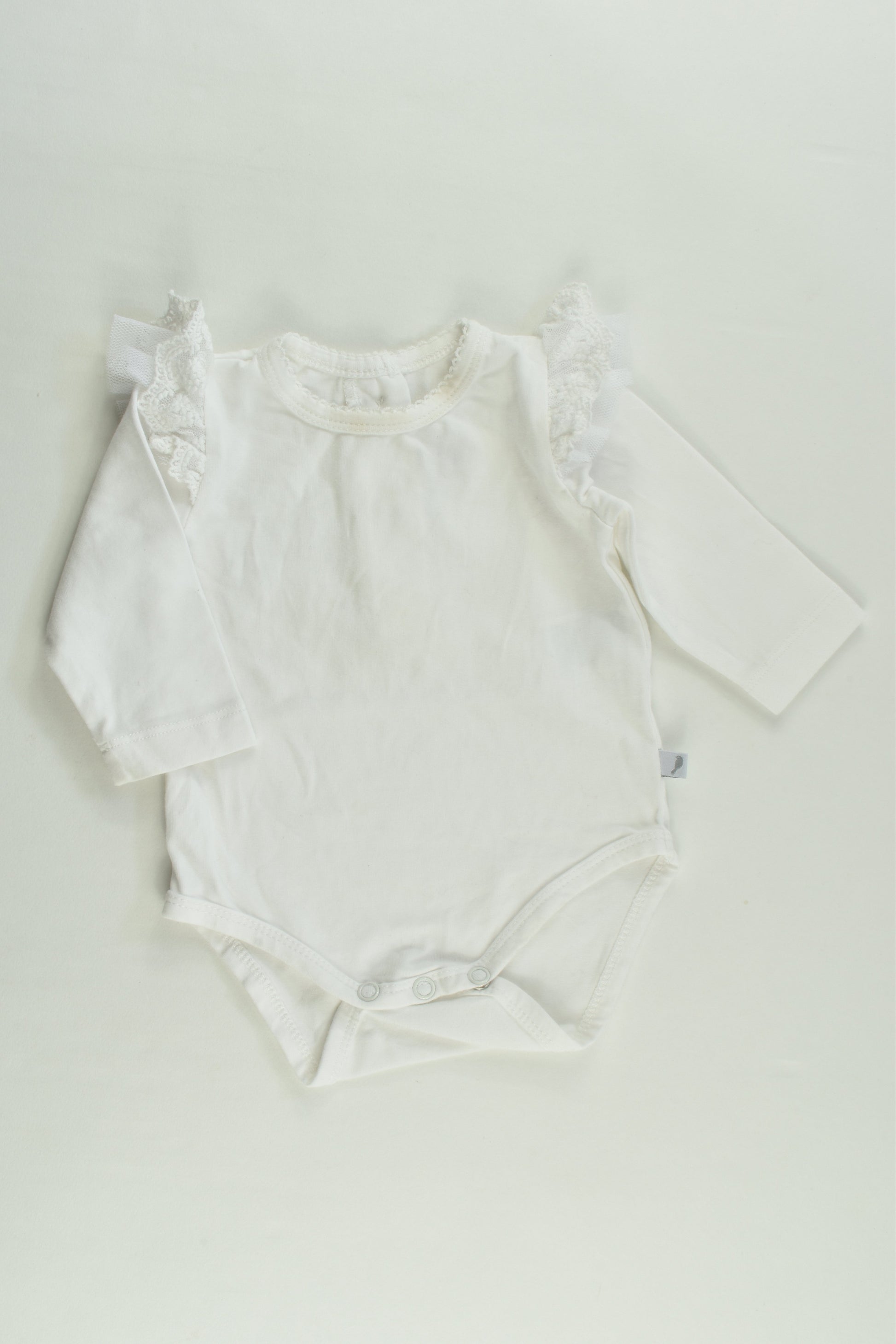Fox & Finch Size 000 Lace Ruffle Bodysuit