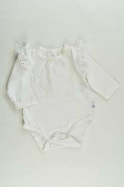 Fox & Finch Size 000 Lace Ruffle Bodysuit