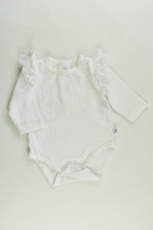 Fox & Finch Size 000 Lace Ruffle Bodysuit