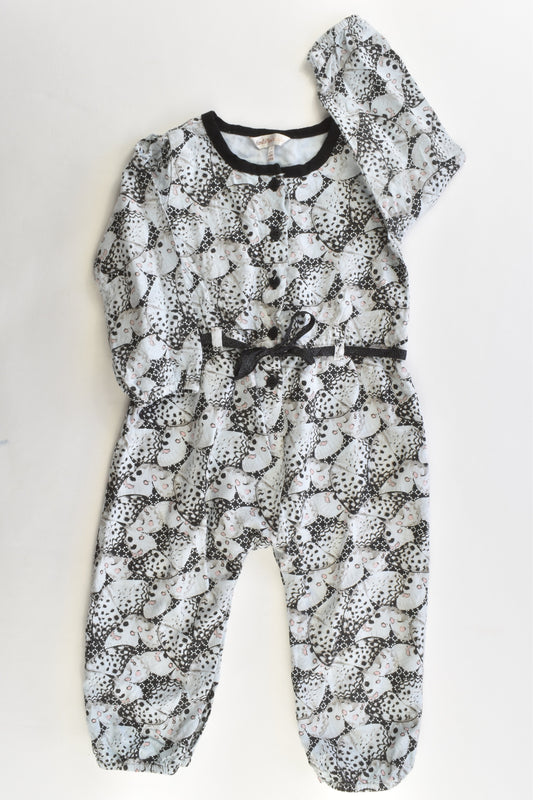 Fox & Finch Size 1 (12 months) Butterflies Playsuit