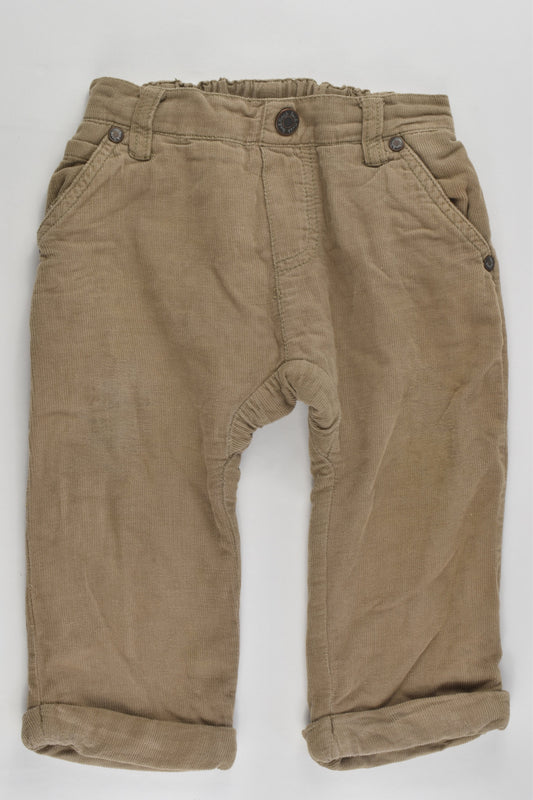 Fox & Finch Size 1 (12 months) Lined Lightweight Cord Pants