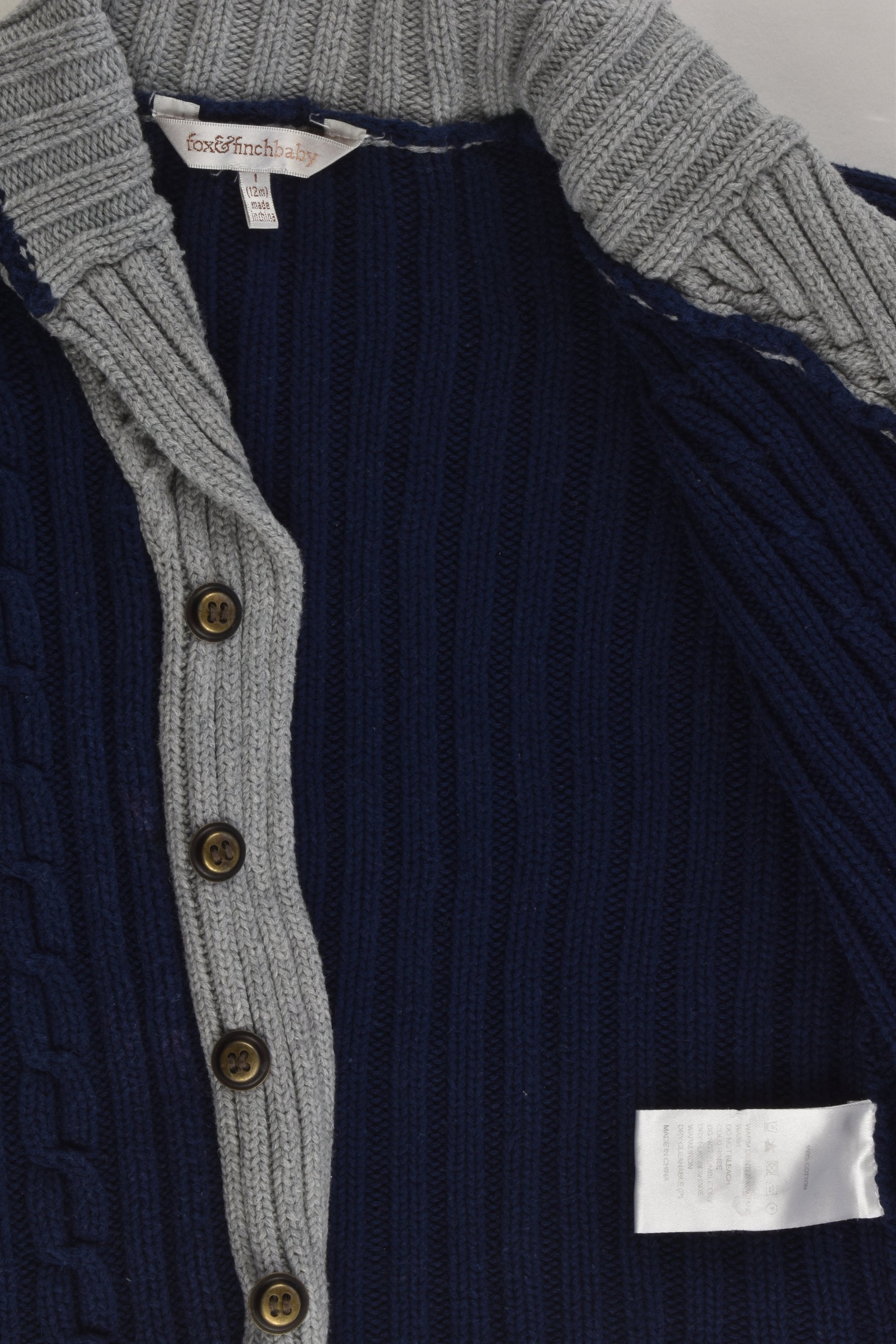 Fox & Finch Size 1 Knitted Cardigan