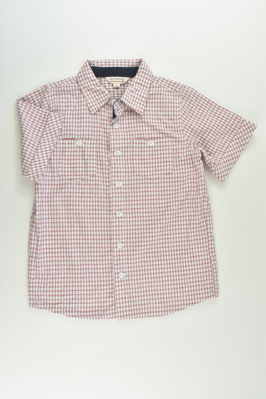 Fox & Finch Size 6 Checked Collared Shirt