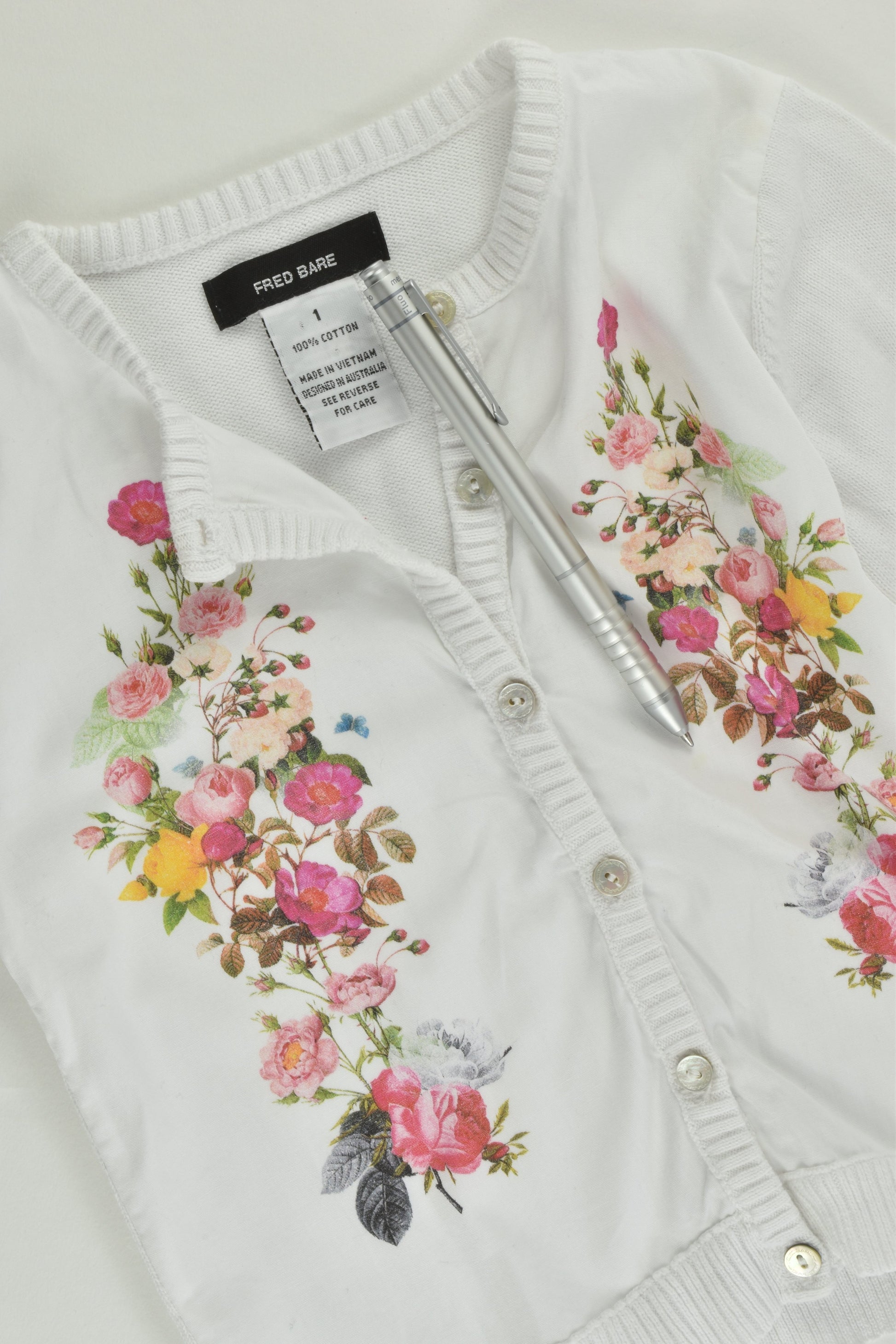 Fred Bare Size 1 Floral Cardigan