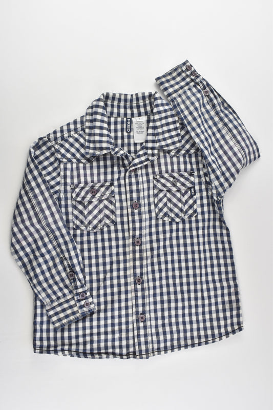Fred Bare Size 4 Checked Collared Shirt